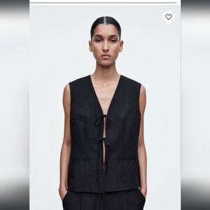 Cos Tie-Front Vest, US 6